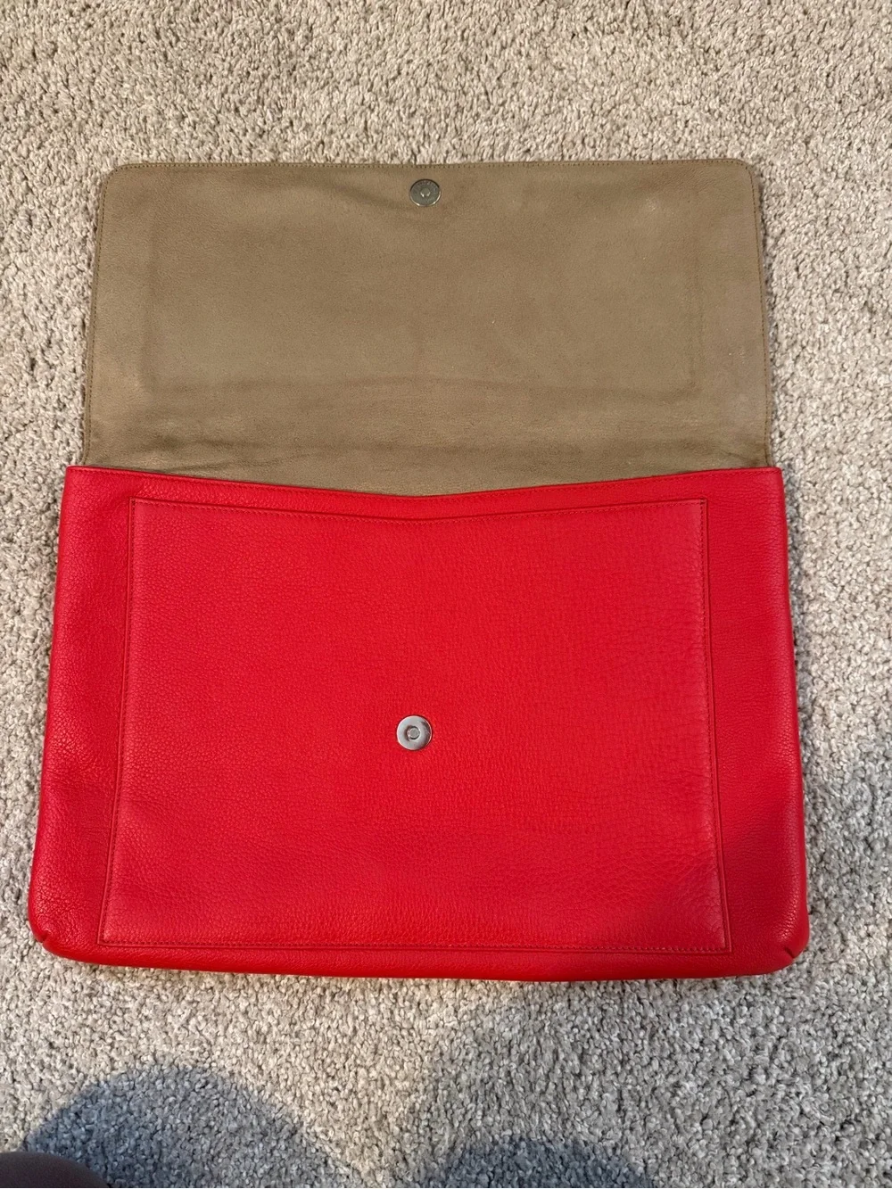 Leatherology Red Leather 15” Laptop Sleeve